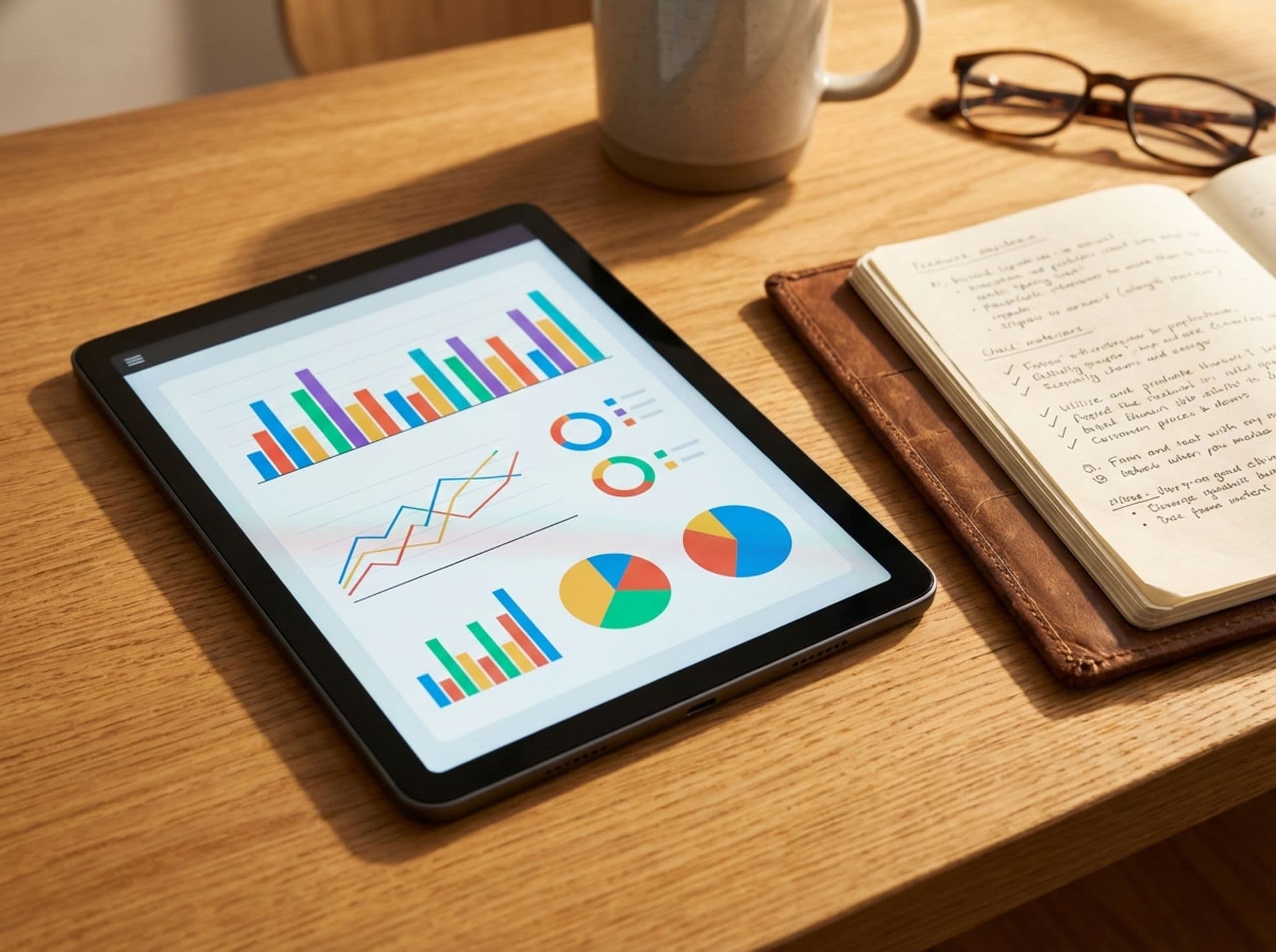 Performance dashboard showing goal tracking metrics